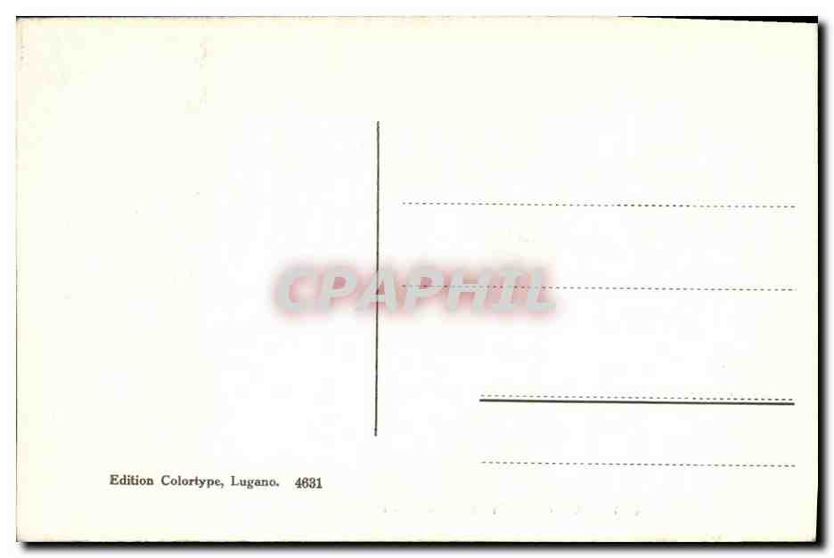 CPA Un saluto da Via Pessina Lugano — Rückseite
