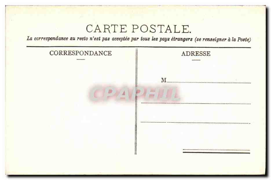 CPA Schweiserische Gebirgspost Voiture de poste Chevaux Suisse Facteur — Rückseite