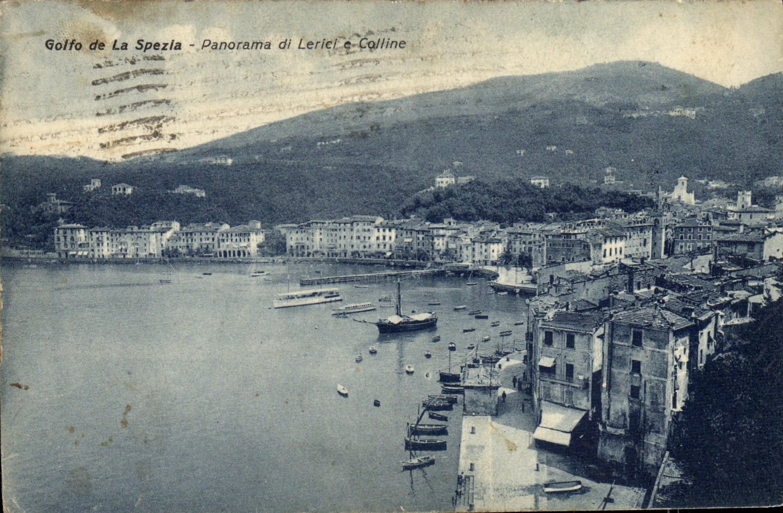 CPA Golfo de la Spezia Panorama de Lericl de Colline