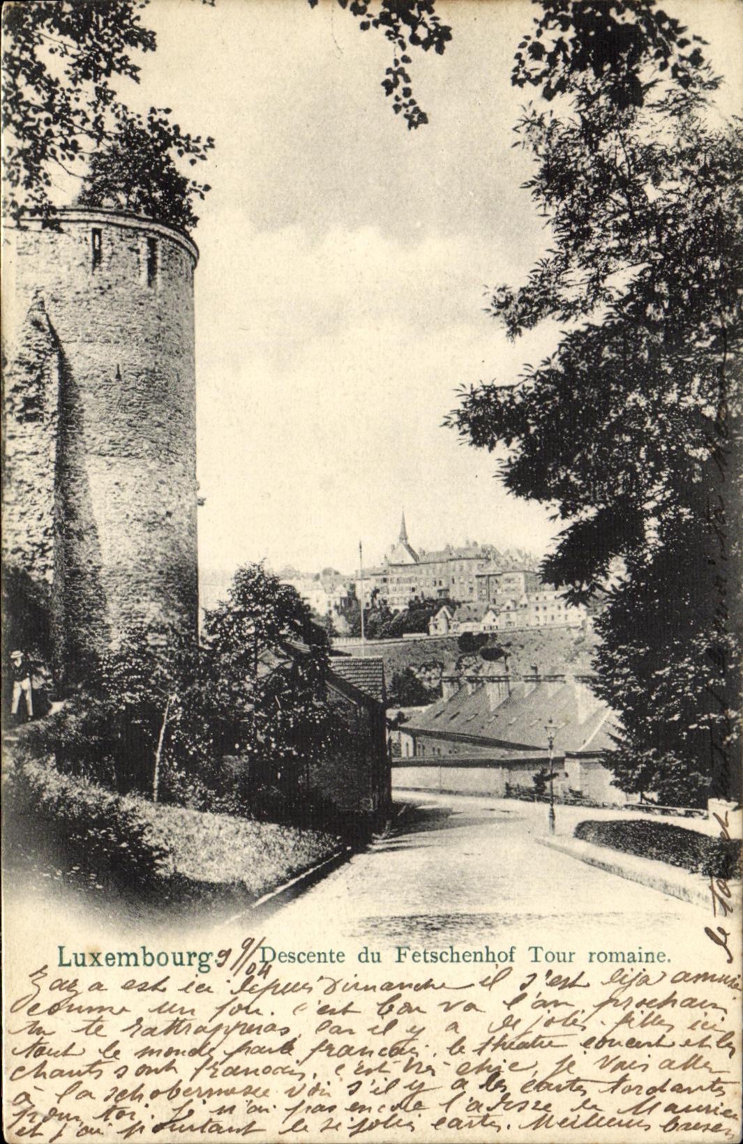 CPA Luxembourg Descente du Fetschenhof Tour romaine