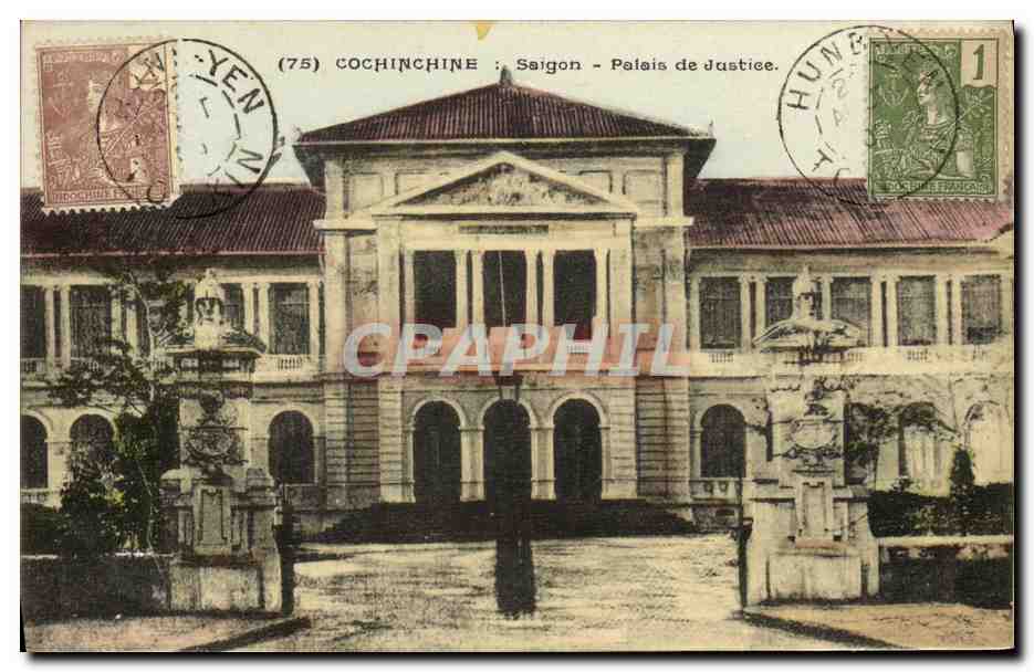 Cochinchine : Saigon - Palais de Justice — (75) Éditeur Victor EIEVET, Hanoï