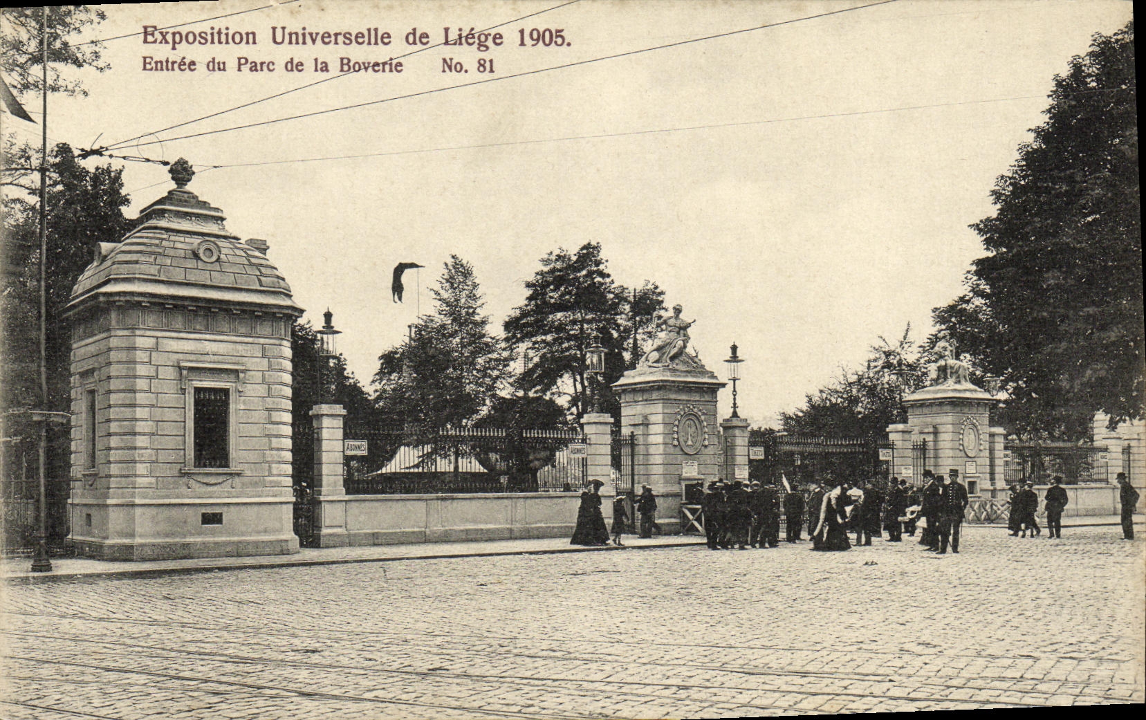 CPA Exposition Universelle de Liege 1905 Entree du Parc de la Boverie 