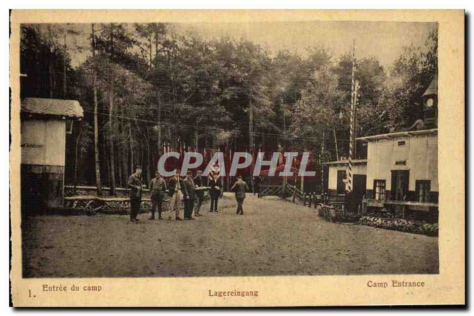 CPA Entree du Camp Camp Senne 1918 Militaria