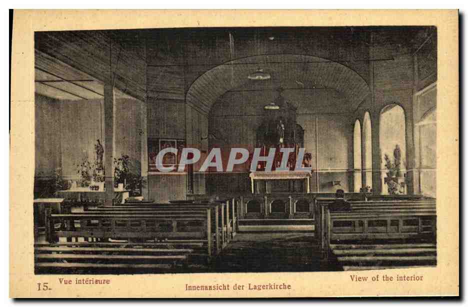 CPA Vue interieure Camp Senne 1918 Militaria