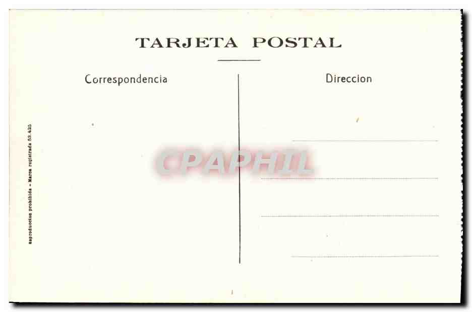 CPA Toledo Catedral Puerta del Reloj — Back