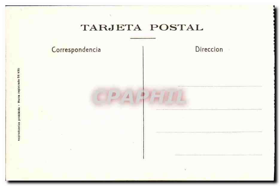 CPA Toledo Alcazar Academie d Infanterie Militaria  — Rückseite