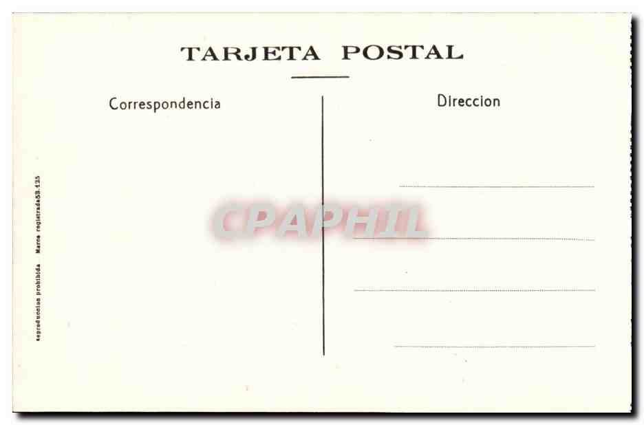 CPA Toledo Puerta del Hospital de Santa Cruz — Rückseite