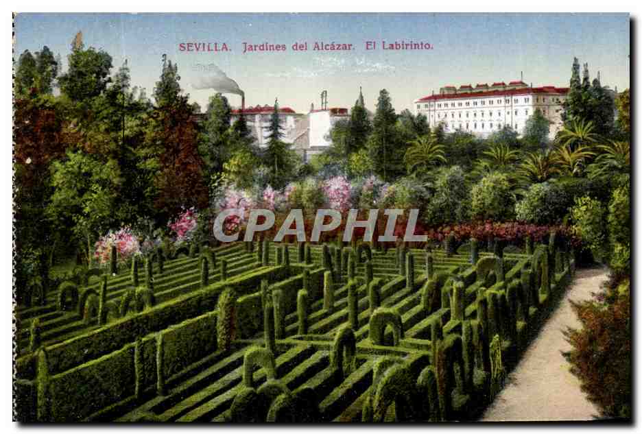 CPA Sevilla Jardines del Alcazar El Labirinto