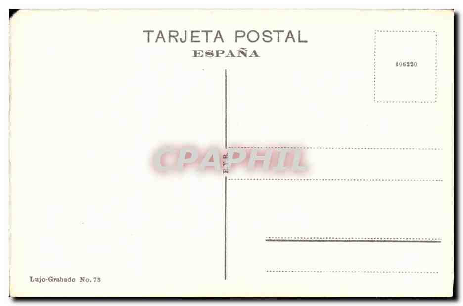 CPA Sevilla Alcazar Banos de Da Maria de Padilla  — Rückseite