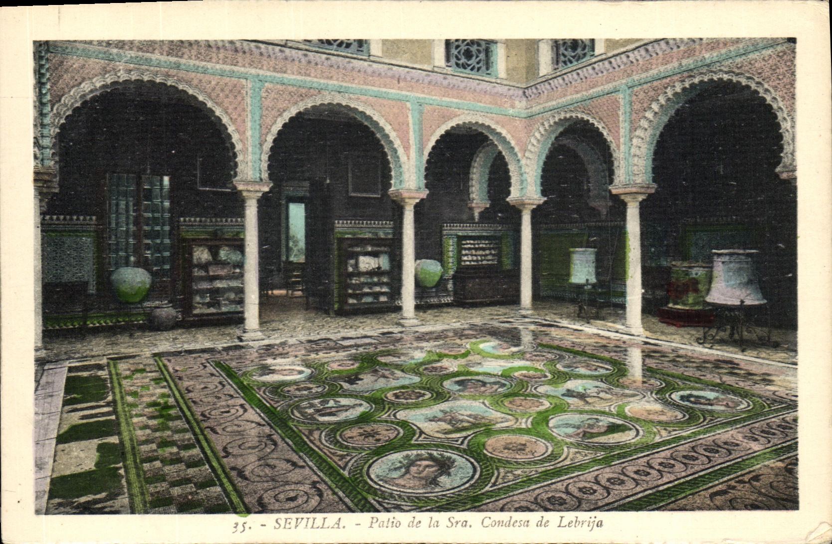 CPA Sevilla Patio de la Sra Condesa de Lebruija