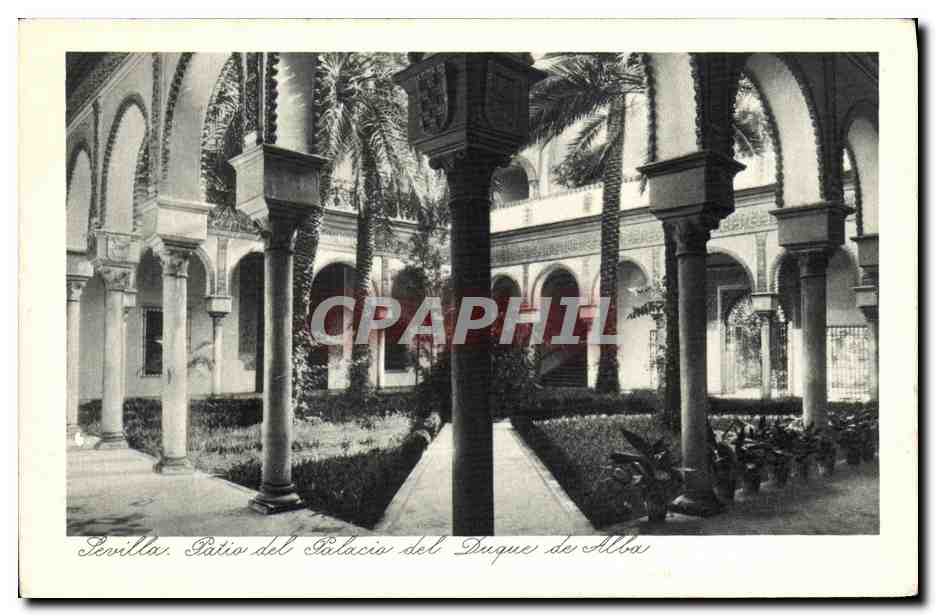 CPA Sevilla Patio del Palacio del Disque de Alba
