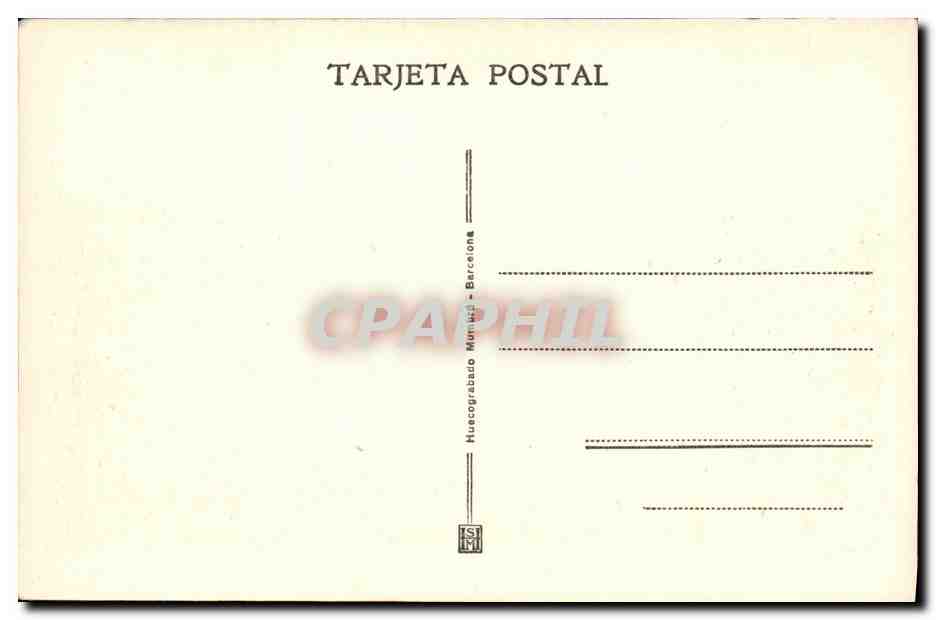 CPA Sevilla Exposicion Ibero Americana Pabellon de Bellas Artes — Rückseite