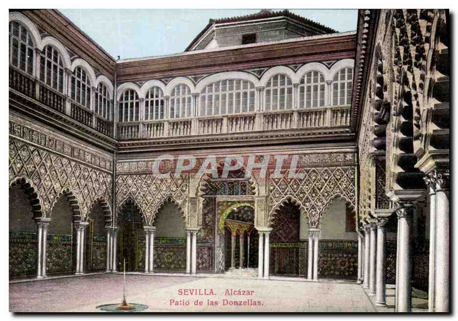 CPA Sevilla Alcazar Patio de las Donzellas