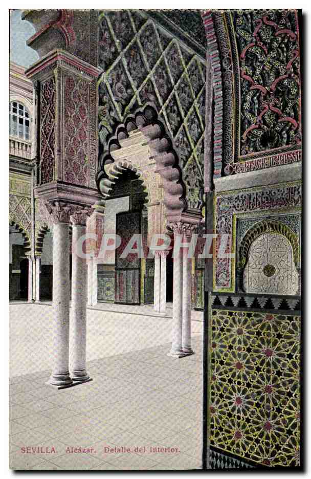CPA Sevilla Alcazar Detalle del Interior