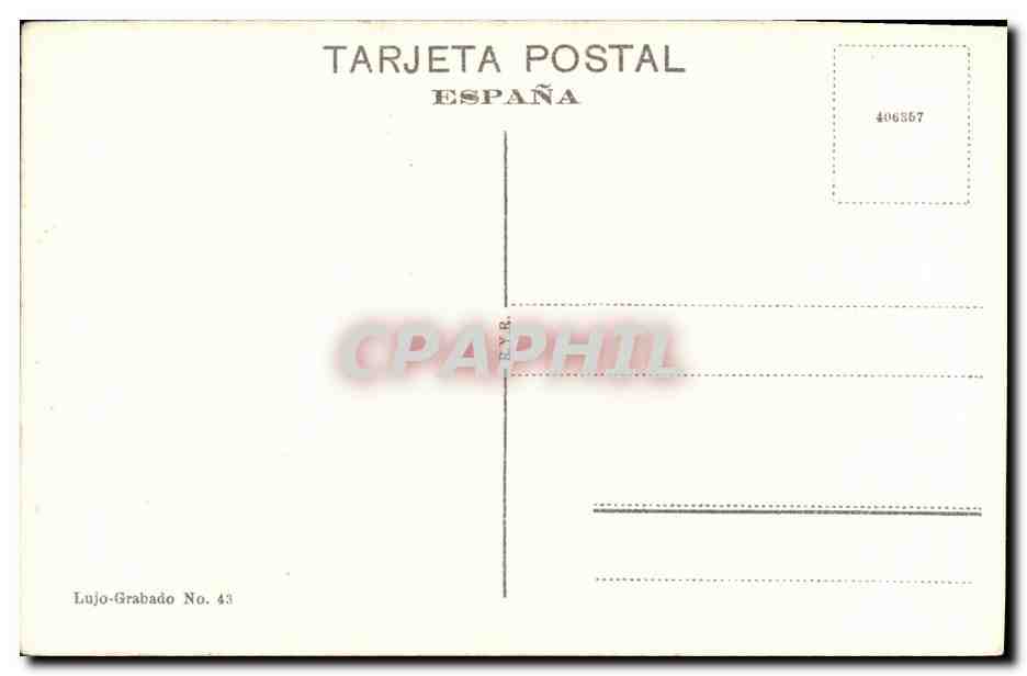 CPA Sevilla Plaza de Santa Cruz — Rückseite