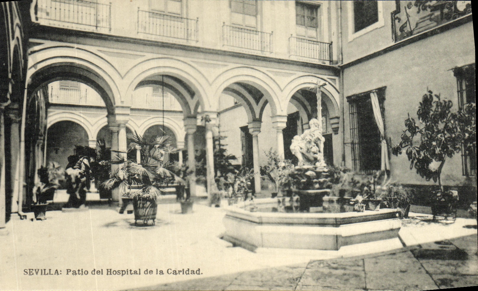CPA Sevilla Patio del Hospital de la Caridad