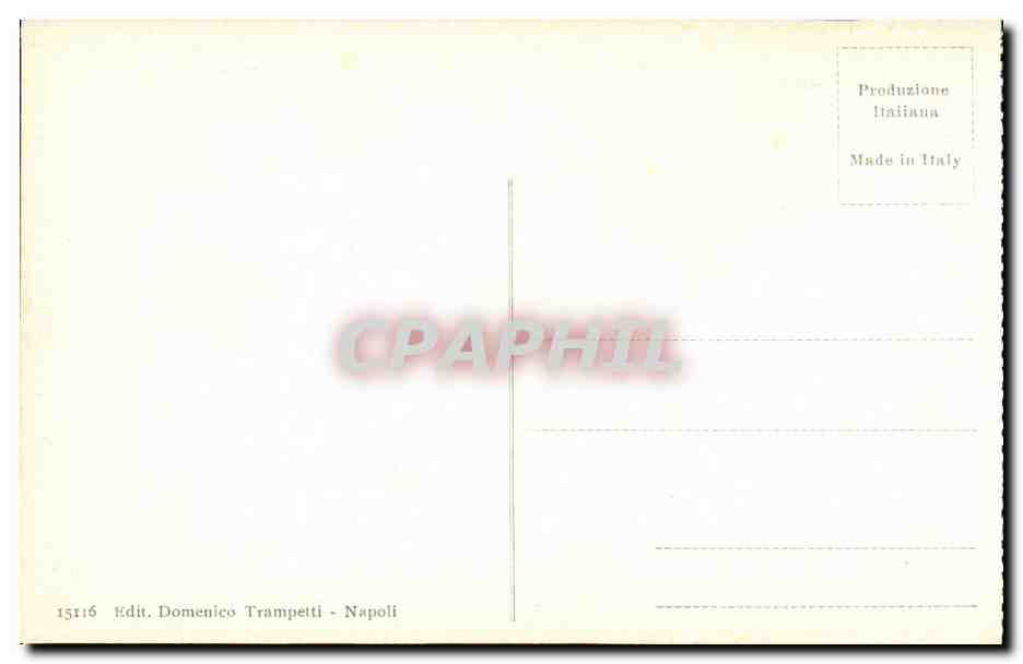 CPA Pompei Casa del Fauno danzante — Rückseite