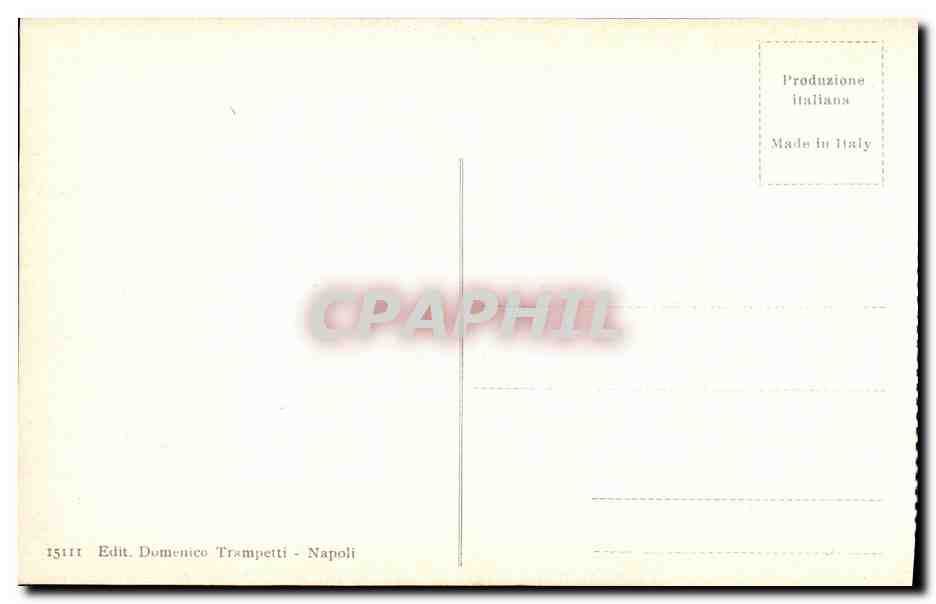 CPA Pompei Casa di Cornelio Ruio — Rückseite