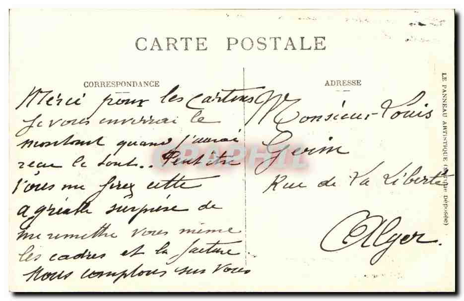 CPA Aumale La Mosquee — Verso