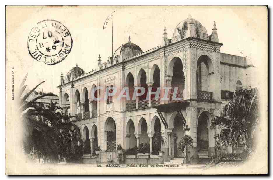 CPA Alger Palais d Ete du Gouverneur
