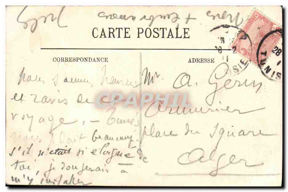 CPA Carthage Restes d une Chapelle bizantine — Rückseite