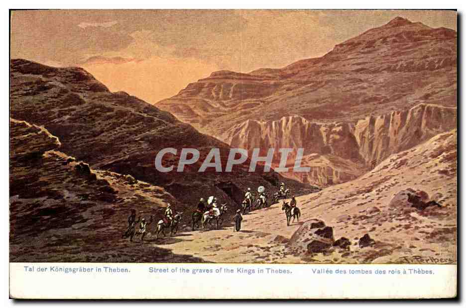 CPA Street of the graves of the kings in Thebes