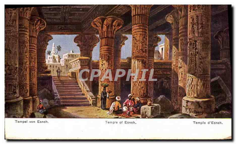 CPA Temple of Esneh