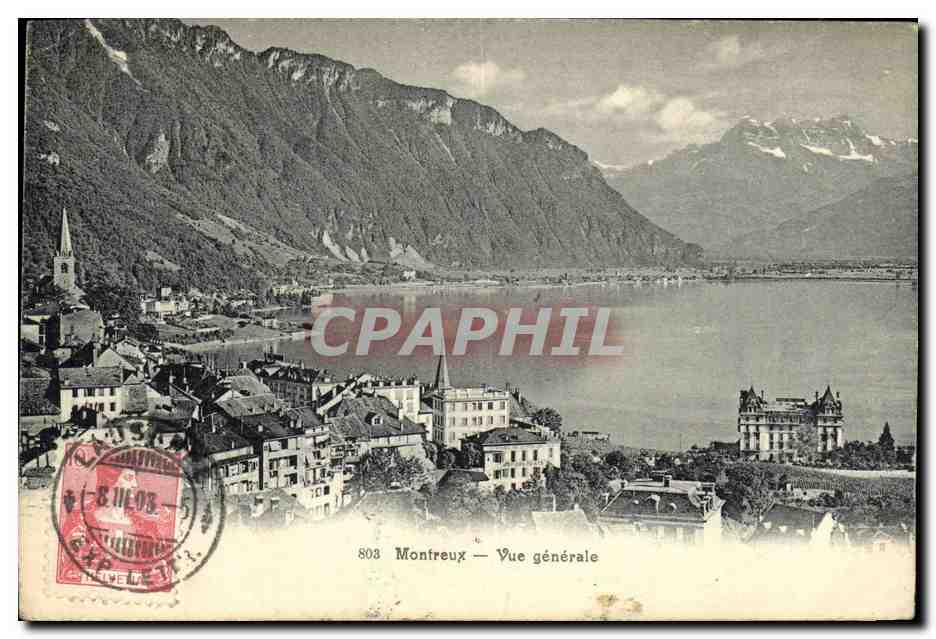 CPA Montreux Vue generale