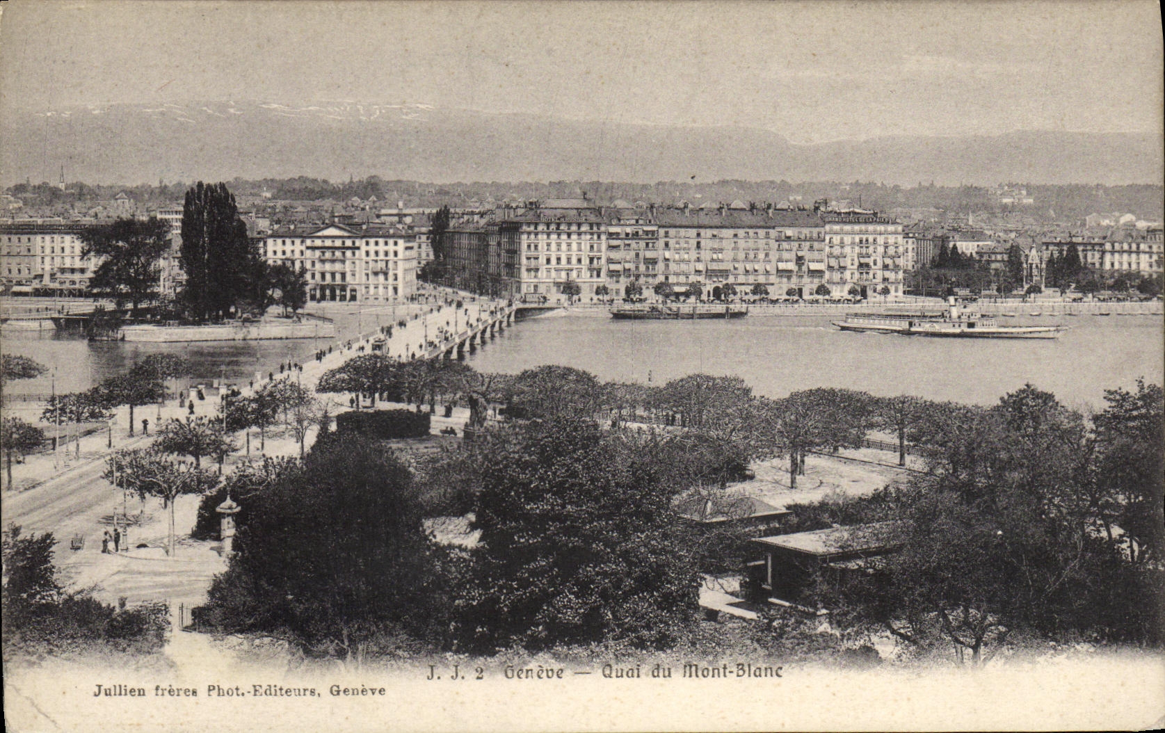 CPA Geneve Quai du Mont Blanc