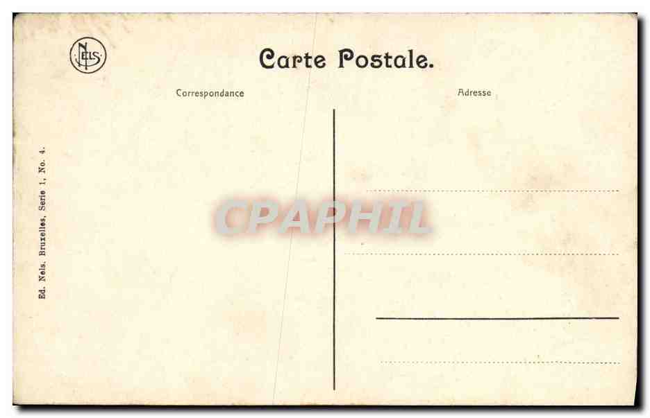 CPA Bruxelles Manneken Pls — Verso