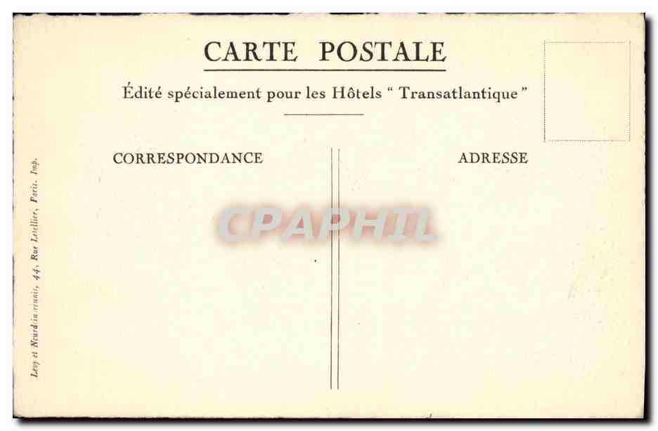 CPA Marrakech Galerie des Tombeaux Saadiens — Rückseite