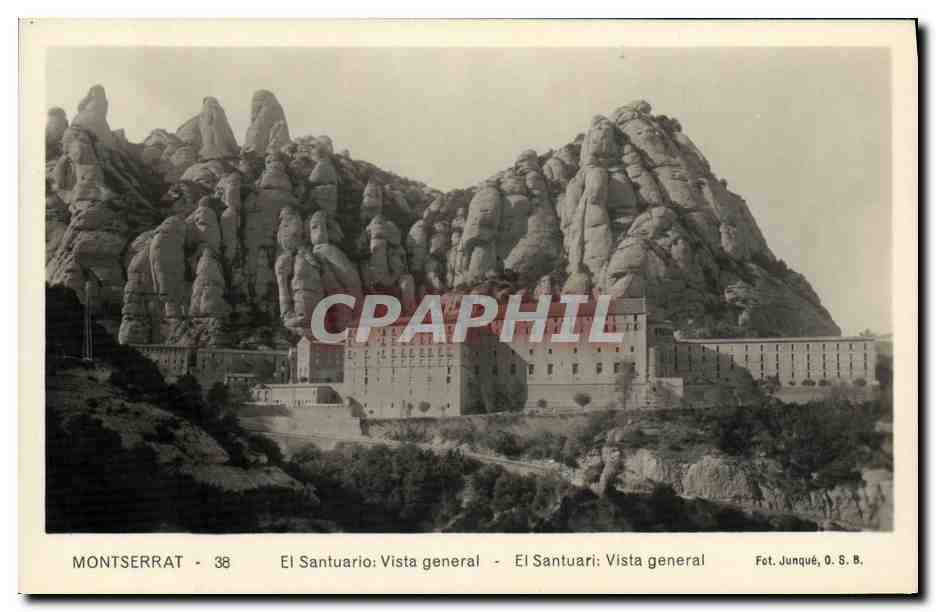 Montserrat - 38 - El Santuari: Vista general - Fot. Junqué, O. S. B.