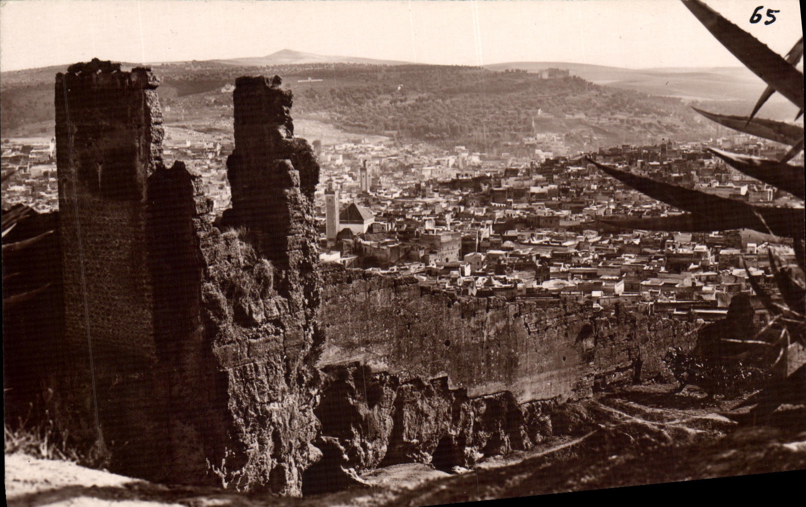 CPA Fes Vue generale et ses remparts