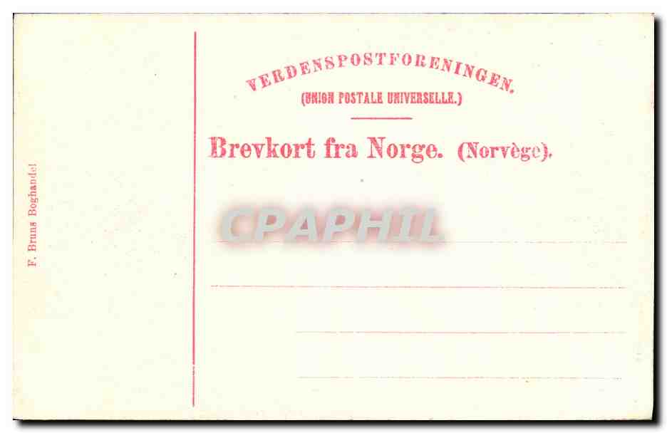 CPA Troldfjord Norge  — Verso