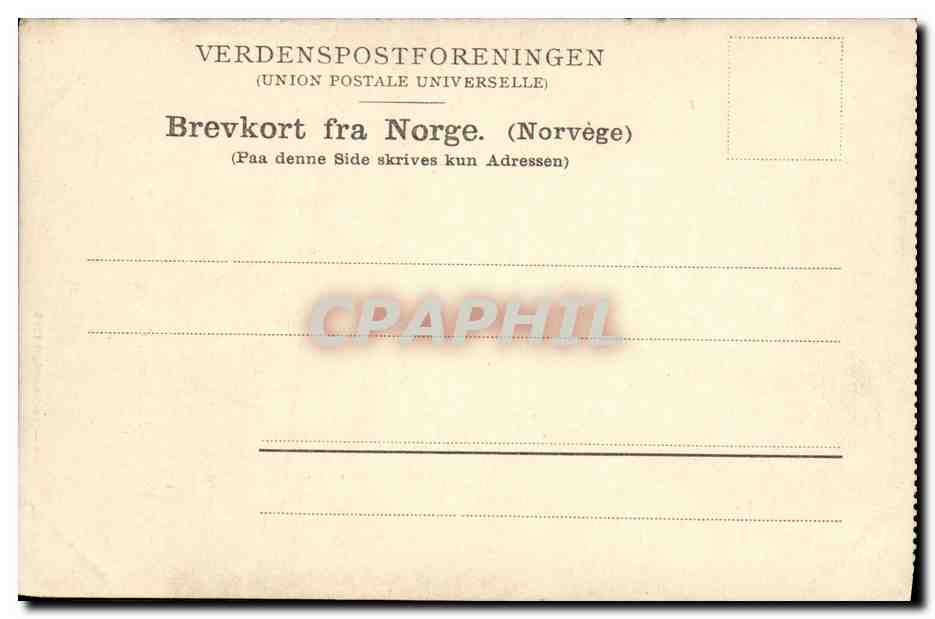 CPA Ovstebrofos ved Videsoeter Opstryn Norge  — Verso