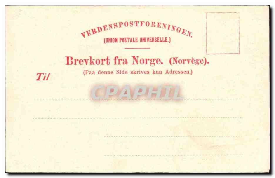 CPA Slettafos Romsdalen — Verso