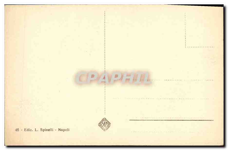 CPA Napoli Vesuvio in eruzione — Rückseite