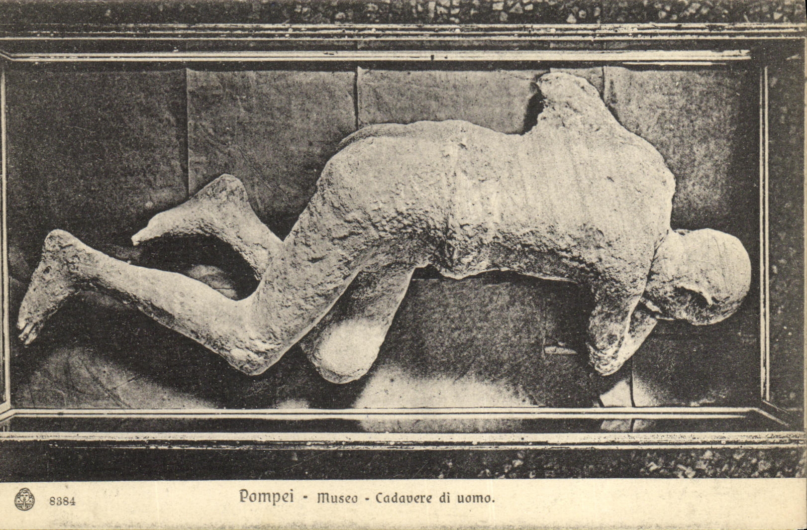 CPA Pompei Museo Cadavere di Uomo