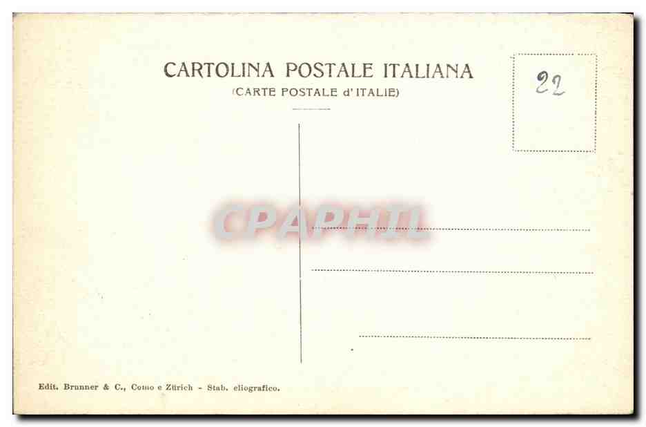 CPA Pompei Museo Cadavere di Uomo — Rückseite