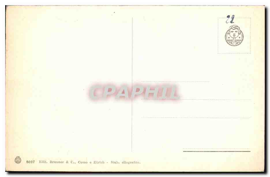 CPA Napoli Corso Vittorio Emanuele — Rückseite