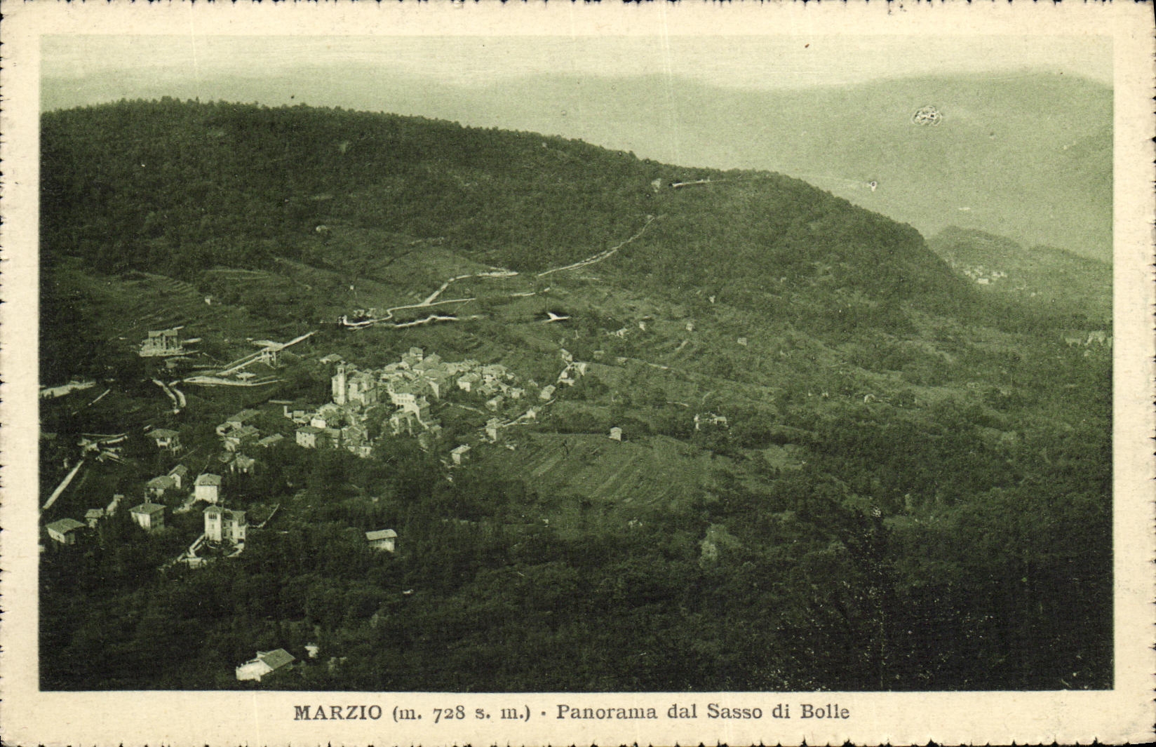 CPA Marzio Panorama dal Sasso di Bolle