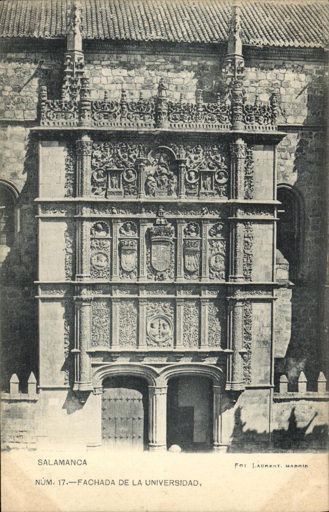 SALAMANCA — Facade de la Universidad — Fot. Laurent, Madrid, Núm. 17