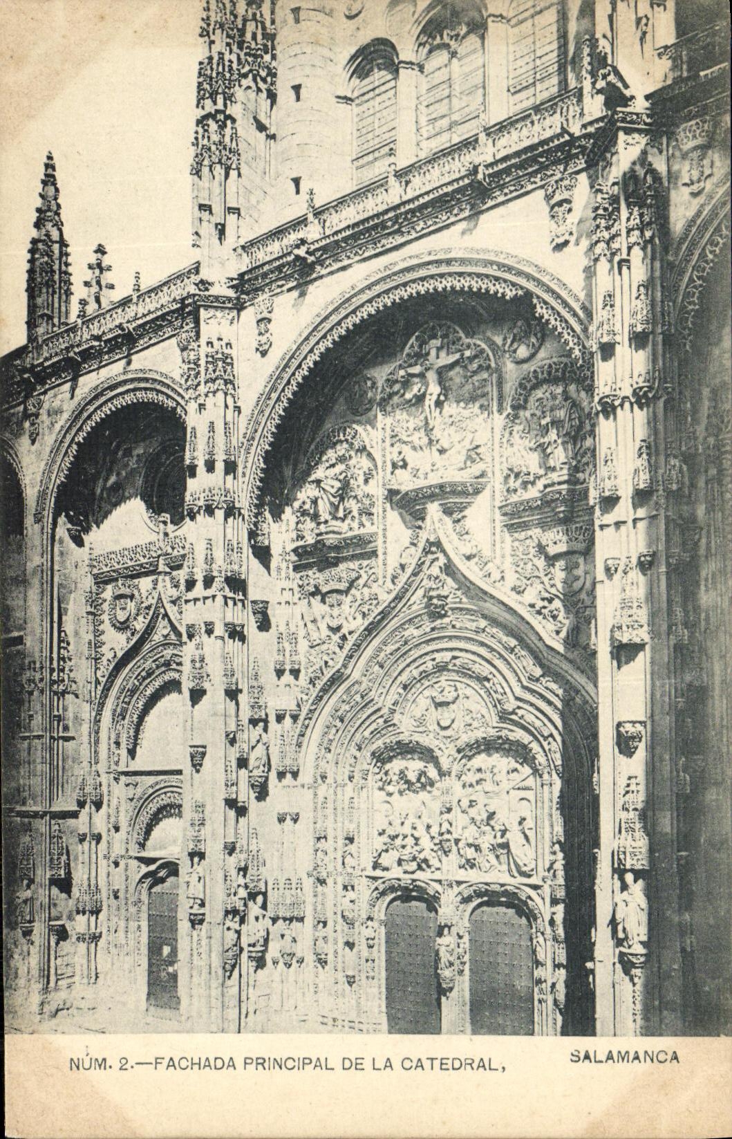 CPA Salamanca Fachada Principal de la Catedral
