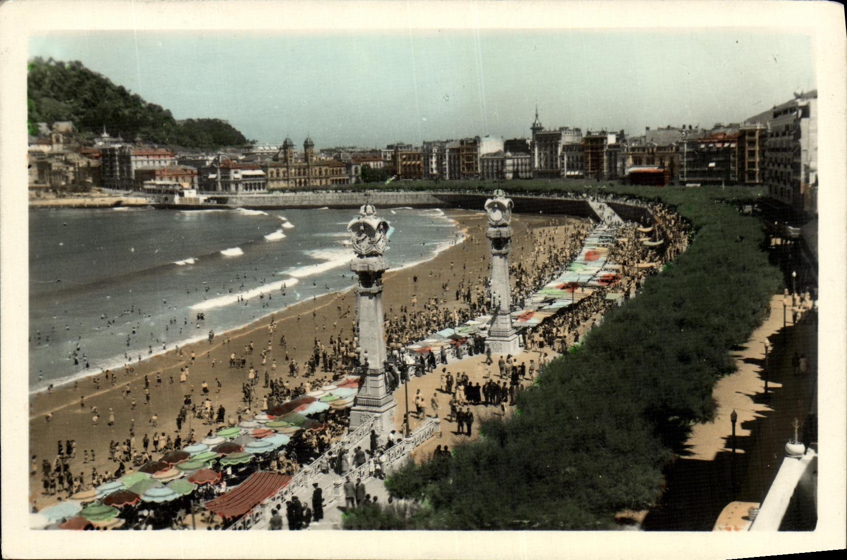 San Sebastián — Paseo y playa de la Concha — éditeur CPAPHIL