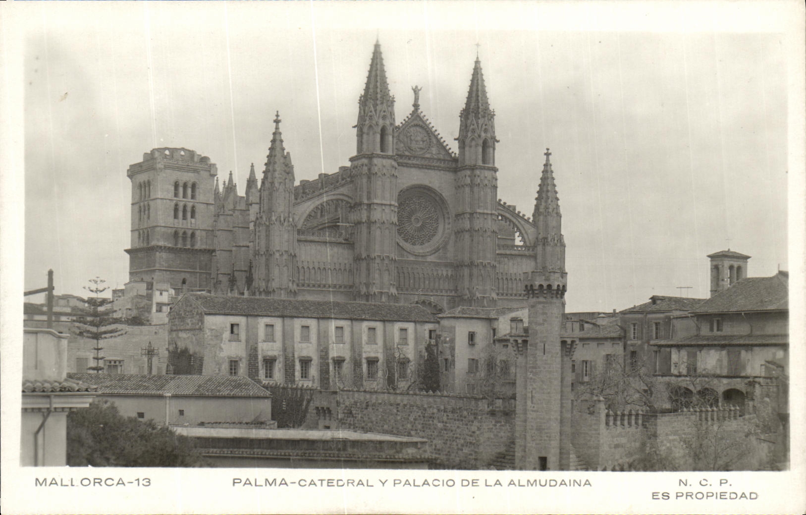 CPA Mallorca Palma Catecral y Palacio de la Almudaina
