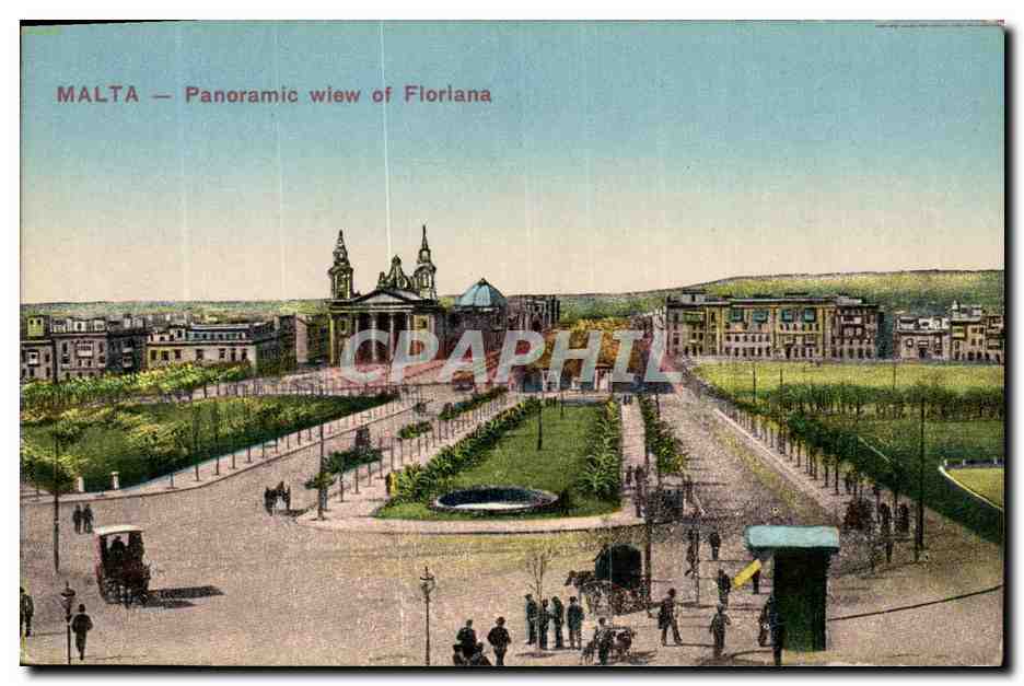 CPA Malta Panoramic View of Floriana
