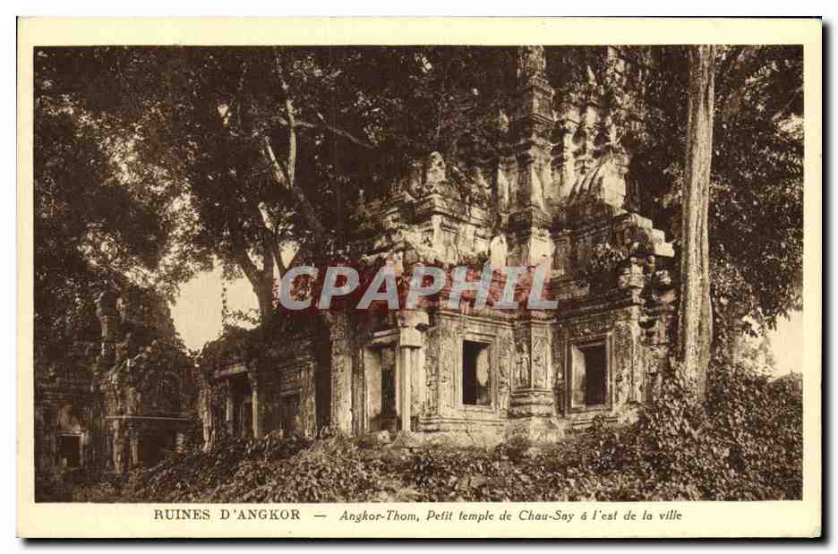 Ruines d'Angkor — Angkor-Thom, Petit temple de Chau-Say à l'est de la ville