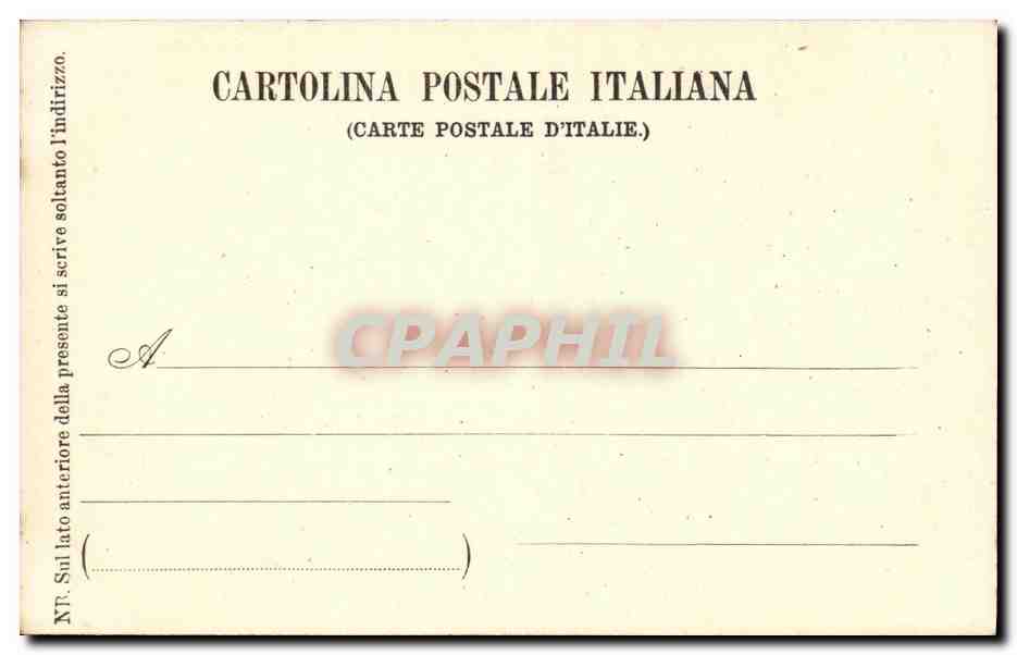 CPA Roma Falafineo Casa di Domisiano — Rückseite