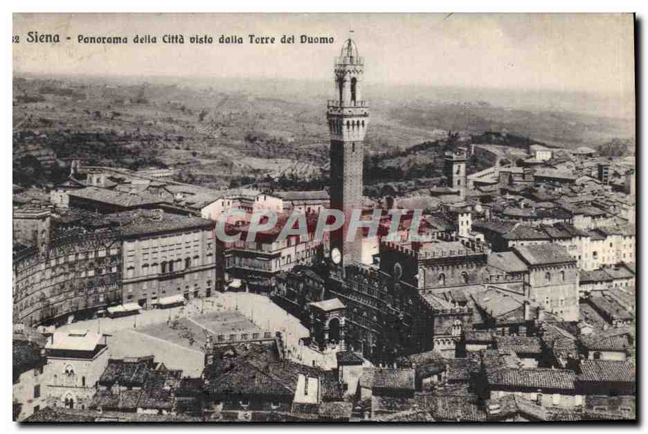 CPA Siena Ponorama Della Cittd Vistao Dalla Torre del Duomo