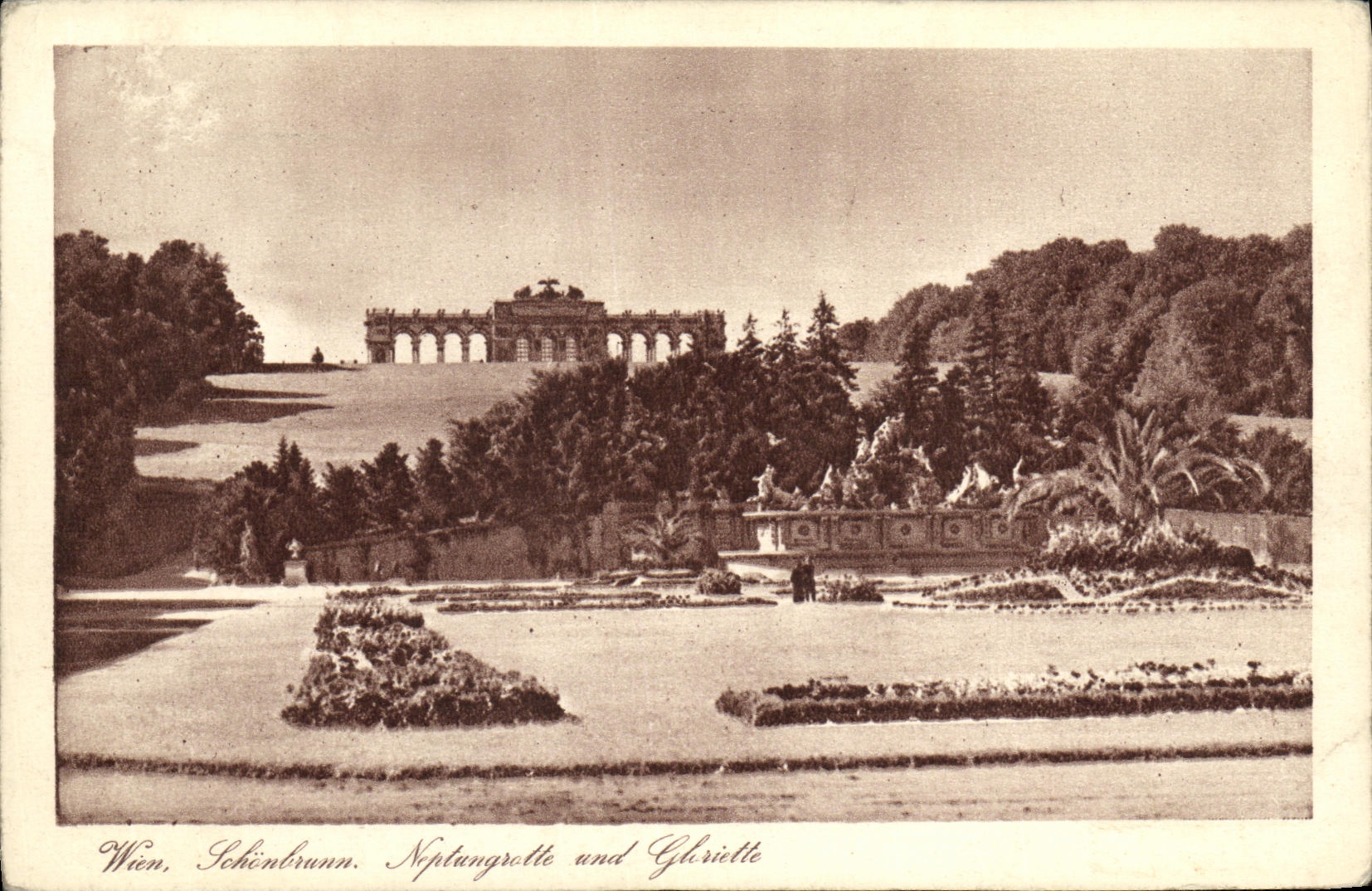 Wien, Schönbrunn. Neptunbrunnen und Gloriette — édition Cottag Wien